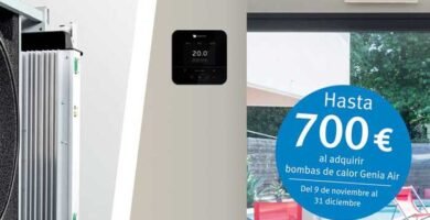 Promoción de Saunier Duval: Puedes adquirir hasta 700 euros si compras bombas de calor Genia Air